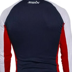 Swix Men's RaceX Classic Long Sleeve Dark Navy/Bright White
