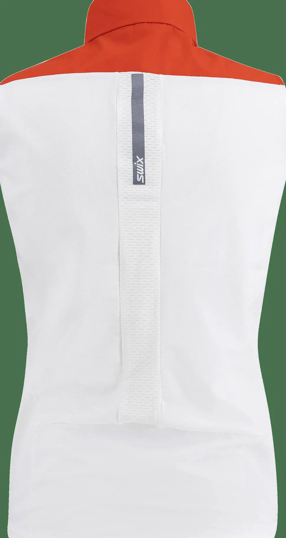 Swix Men's Roadline Wind Vest Bright White/Fiery Red