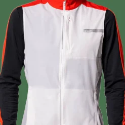 Swix Men's Roadline Wind Vest Bright White/Fiery Red