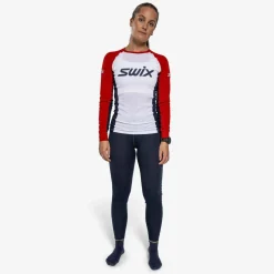 Swix Women's RaceX Classic Long Sleeve Swix Red/Bright White