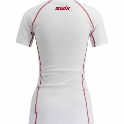 Swix Women's Racex Classic Short Sleeve Bright White/Swix Red
