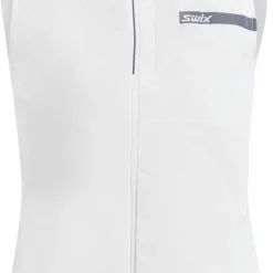 Swix Women's Roadline Wind Vest Bright White/Fiery Red