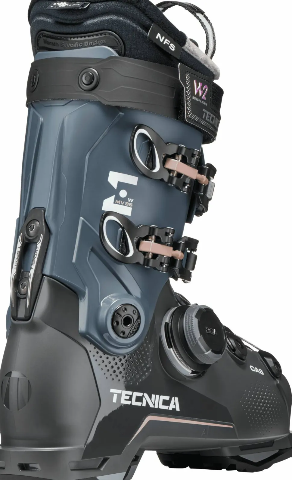 Tecnica Women's Mach BOA MV 85 GripWalk Race Gray