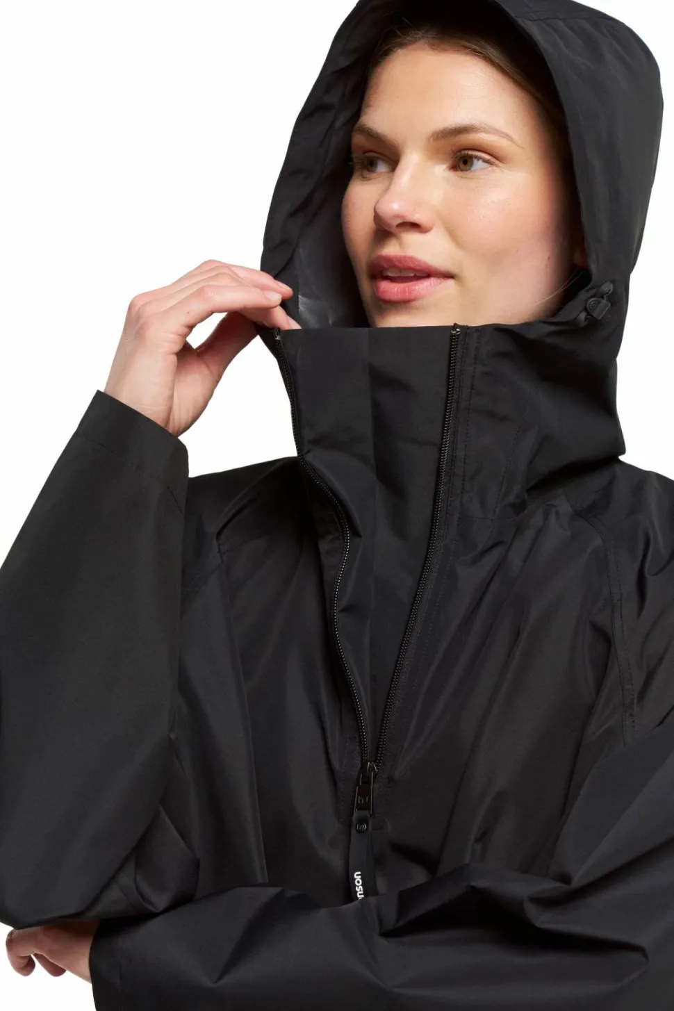 Tenson Unisex Drizzle Poncho Black