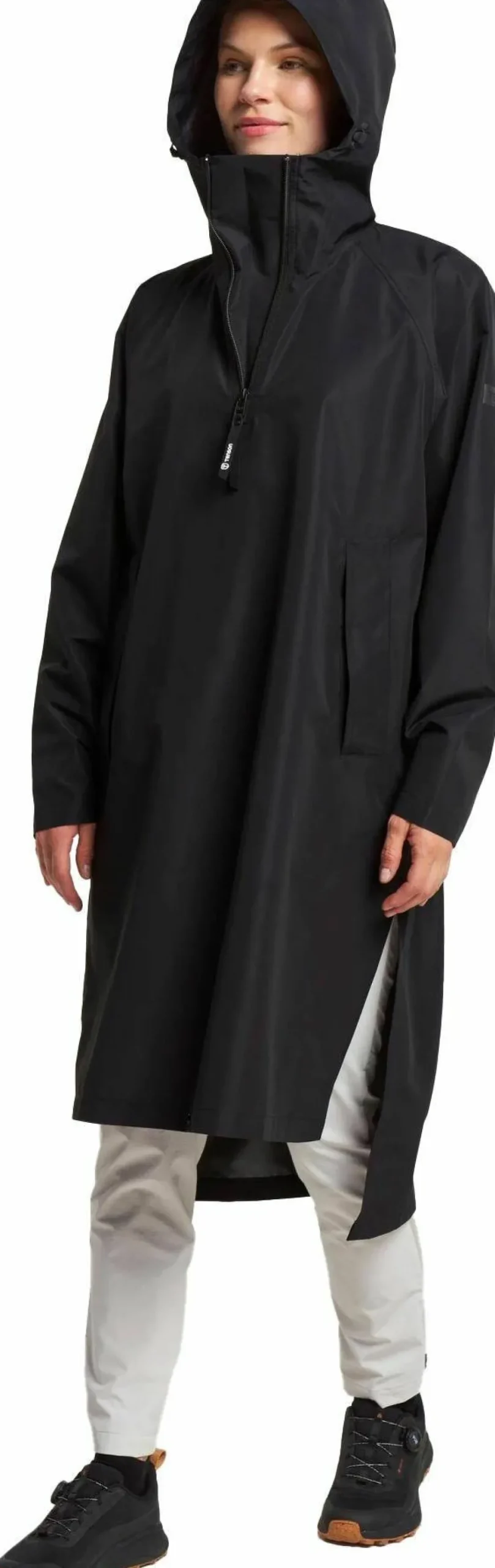 Tenson Unisex Drizzle Poncho Black