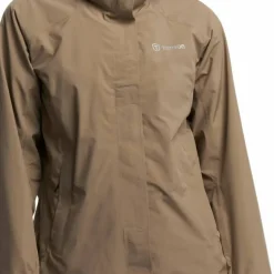 Tenson Women's Biscaya Storm Rain Jacket Brown