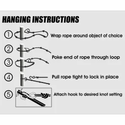 Ticket to the Moon Hammock Attachment Rope Pouch Black