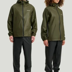 Tretorn Unisex Packable Rainbreaker Set Forest Green