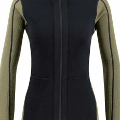 Ulvang Women's Peak Field Hooded Full Zip Midlayer Bungee Grey/Navy Blue