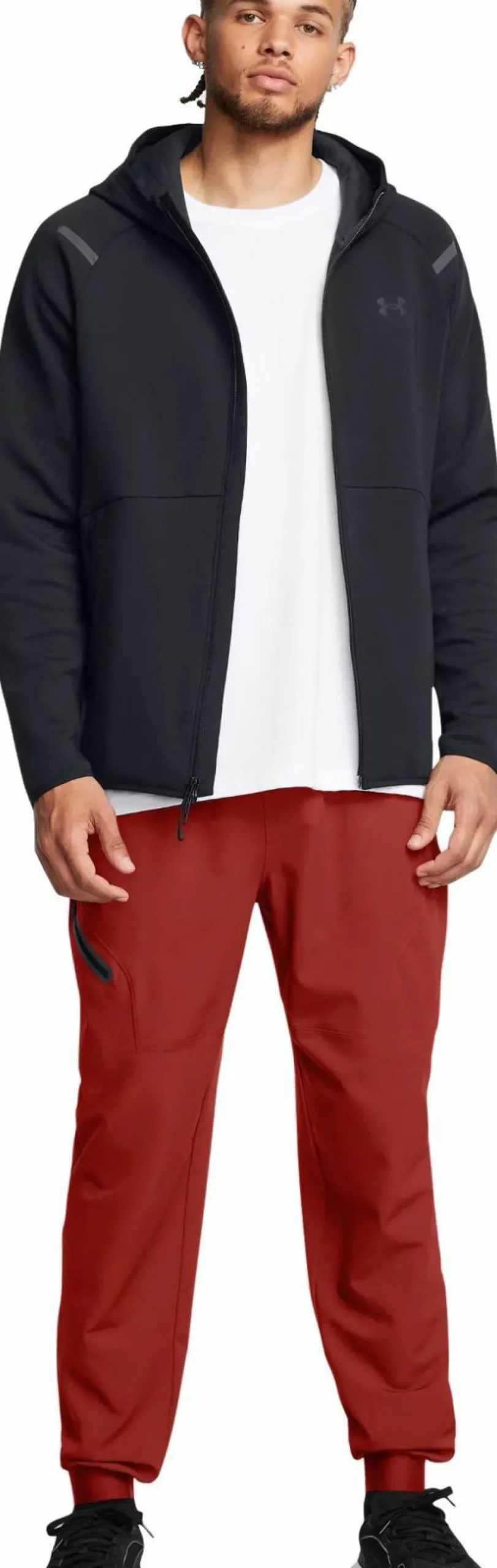 Under Armour Men's UA Unstoppable Fleece Full-Zip Hoodie Black
