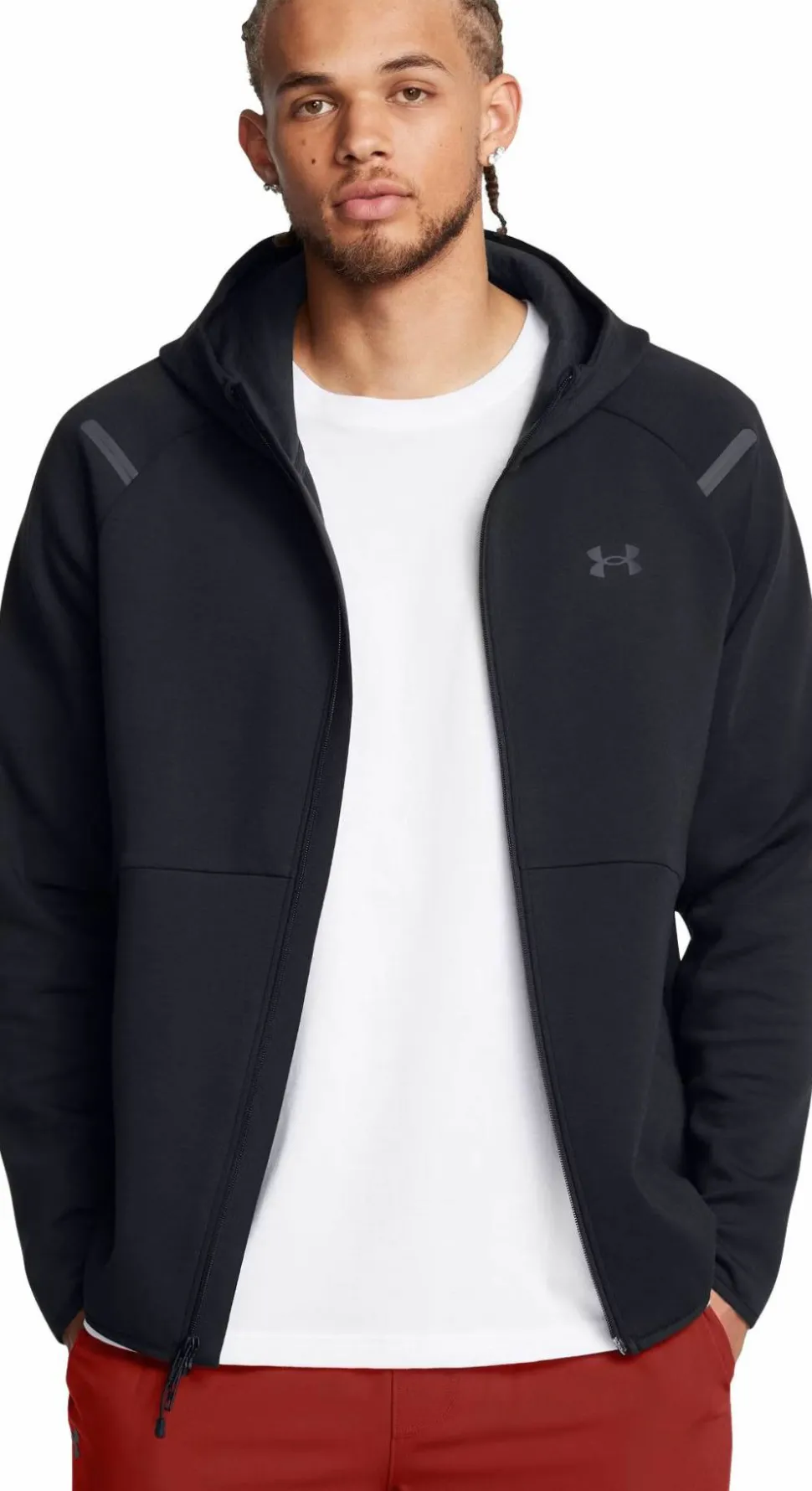 Under Armour Men's UA Unstoppable Fleece Full-Zip Hoodie Black
