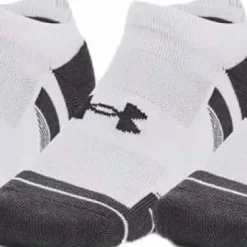Under Armour Unisex UA Performance Tech 3pk No Show Socks White