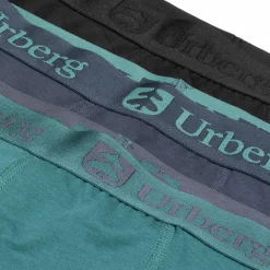 Urberg Juniors' Bamboo Boxers 3-Pack Black/Blue/Green