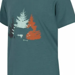 Urberg Juniors' Bamboo Print Tee Silver Pine