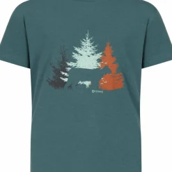 Urberg Juniors' Bamboo Print Tee Silver Pine
