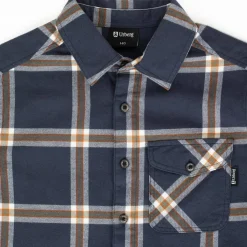 Urberg Juniors' Flanell Shirt Blue Nights/deep Lichen Green