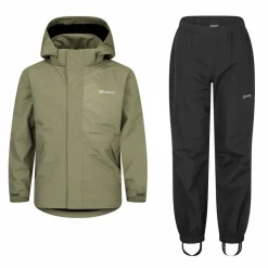 Urberg Juniors' 2L Rain Set Black/green
