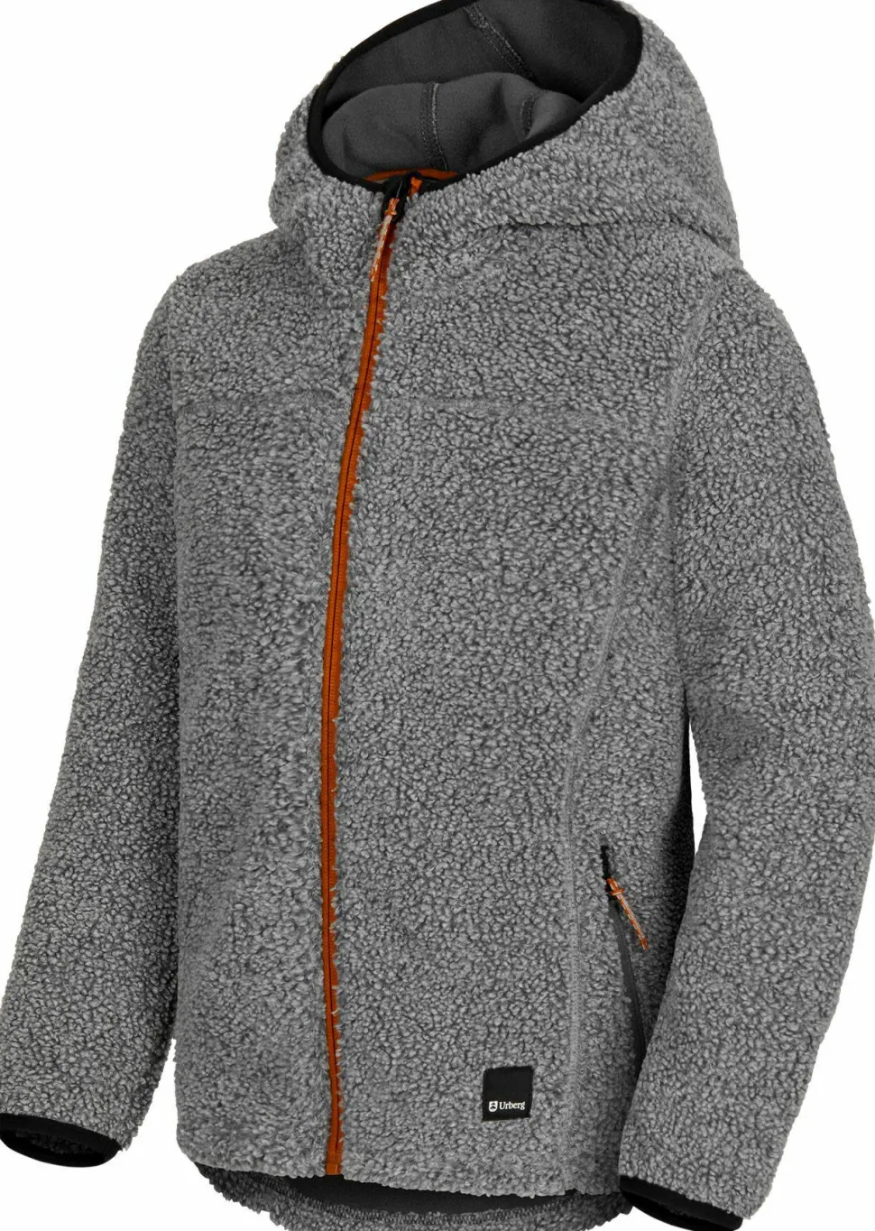 Urberg Juniors' Pile Hoodie Grey Melange