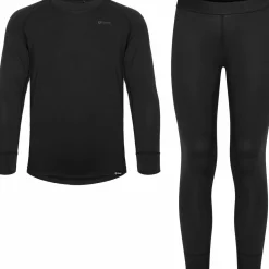 Urberg Juniors' Solid Tree Base Layer Set Black Beauty
