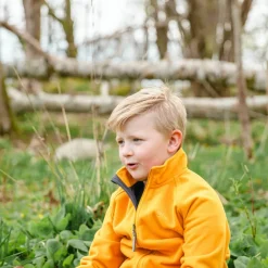 Urberg Juniors' Vindeln Wind Fleece Jacket Sunflower
