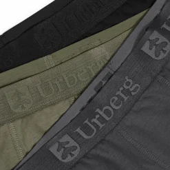 Urberg Men's Isane 3-pack Bamboo Boxers Grey/Black/Green