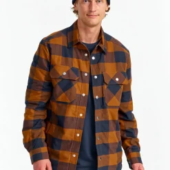 Urberg Men's Padded Flannel Shirt Blue Nights