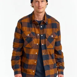 Urberg Men's Padded Flannel Shirt Blue Nights