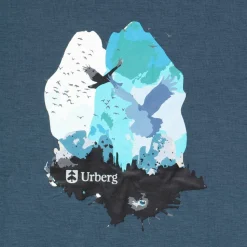 Urberg Men's Printed Tree Tee Midnight Navy/sky