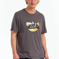 Urberg Men's Printed Tree Tee Midnight Navy/sky