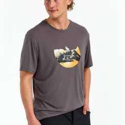 Urberg Men's Printed Tree Tee Midnight Navy/sky