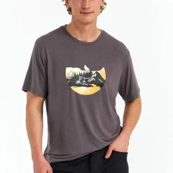 Urberg Men's Printed Tree Tee Plum Kitten/mountain