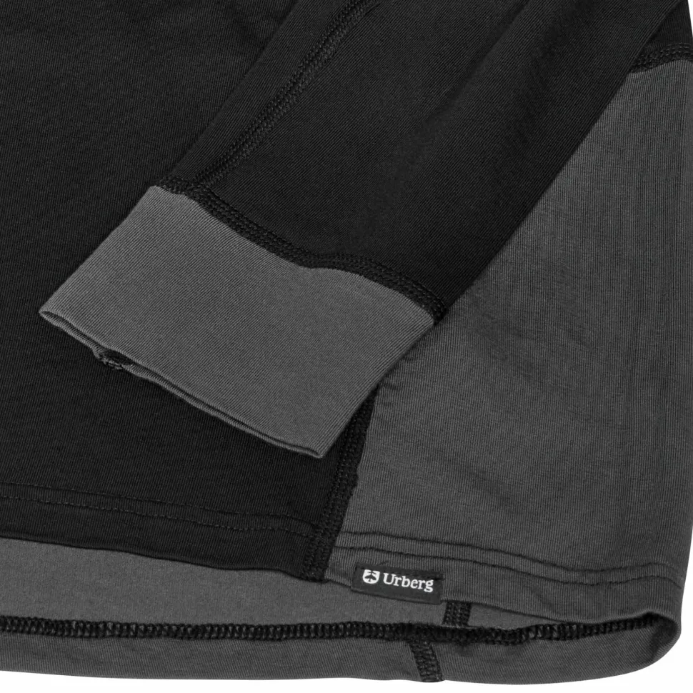 Urberg Men's Tree Base Layer Top Black Beauty