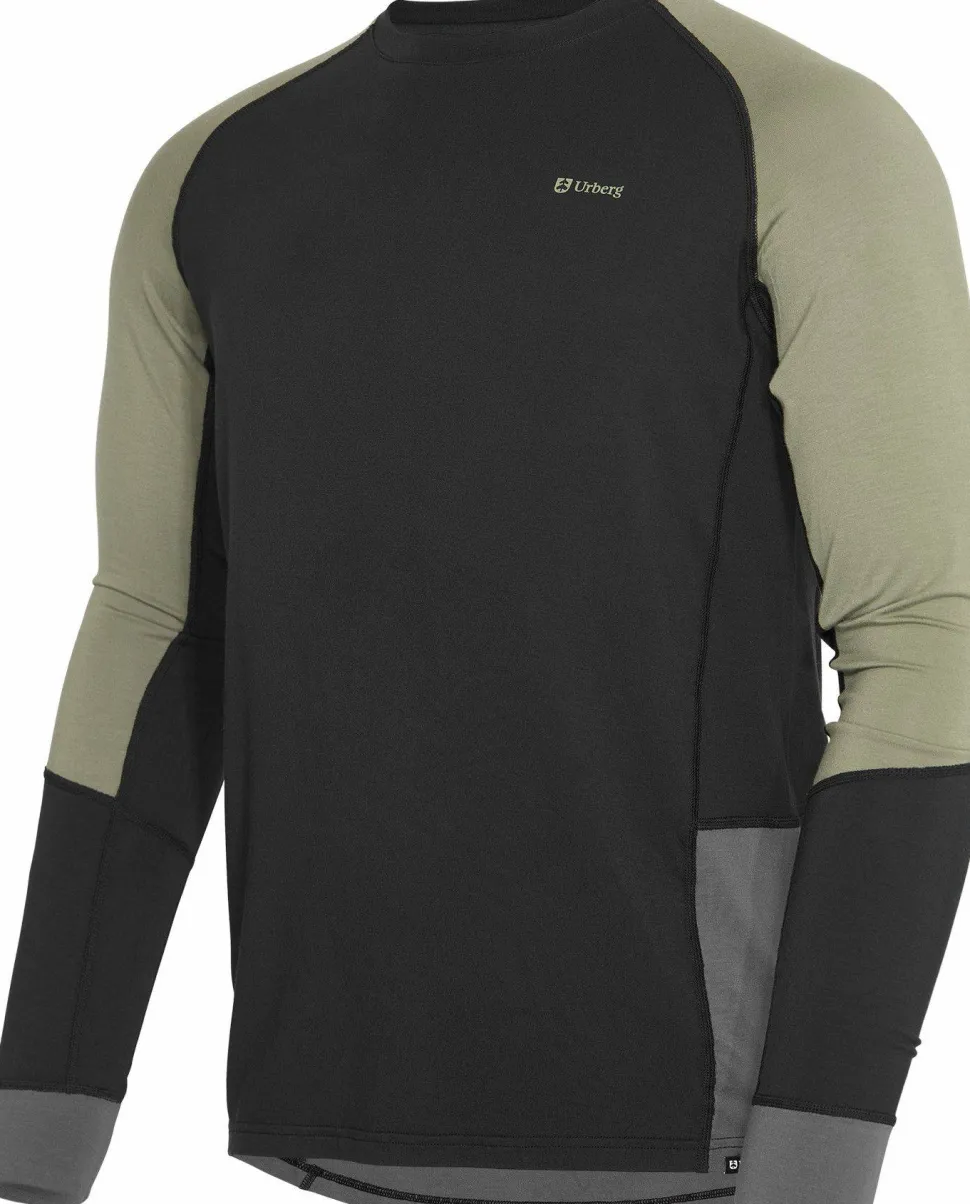 Urberg Men's Tree Base Layer Top Black Beauty