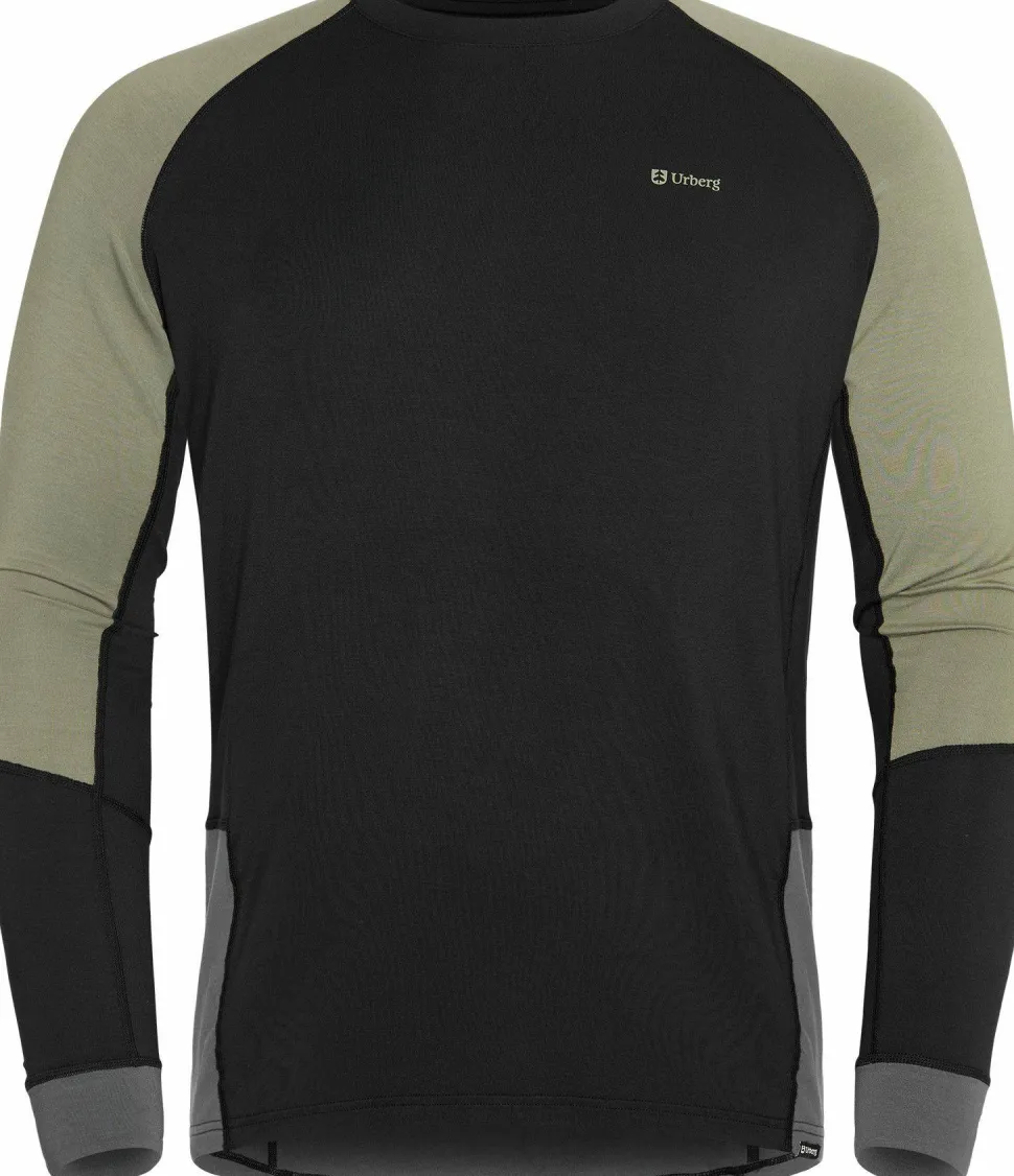 Urberg Men's Tree Base Layer Top Black Beauty