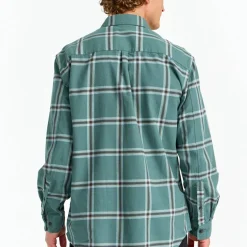 Urberg Men's Two Pocket Flanell Shirt Blue Nights/deep Lichen Green