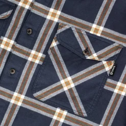 Urberg Men's Two Pocket Flanell Shirt Blue Nights/deep Lichen Green
