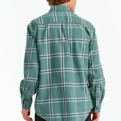 Urberg Men's Two Pocket Flanell Shirt Blue Nights/deep Lichen Green