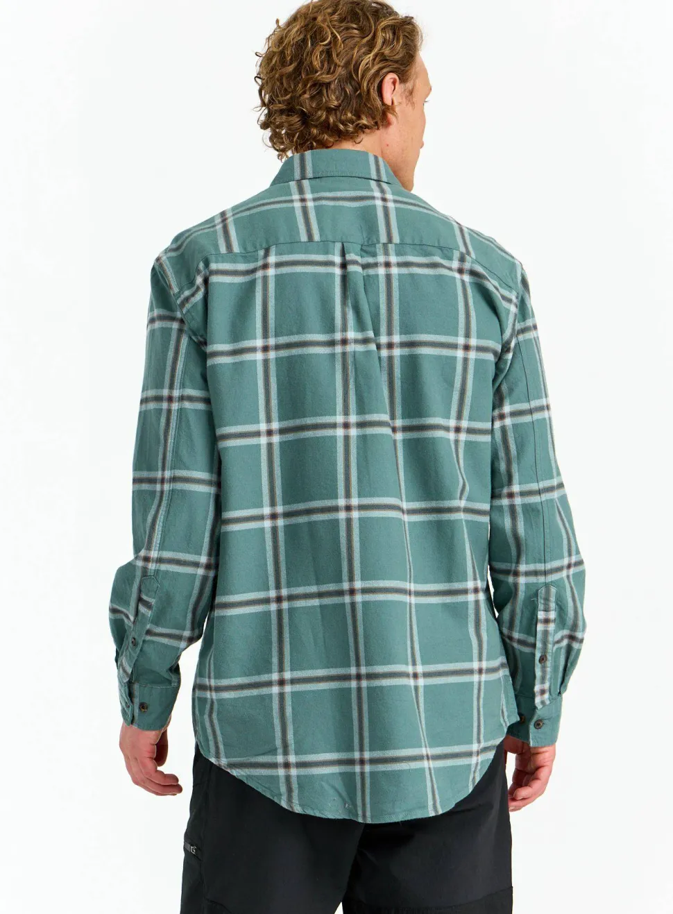 Urberg Men's Two Pocket Flanell Shirt Blue Nights/deep Lichen Green