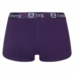 Urberg Women's Isane 3-pack Bamboo Boxers Black Beauty/Bright White/Grape