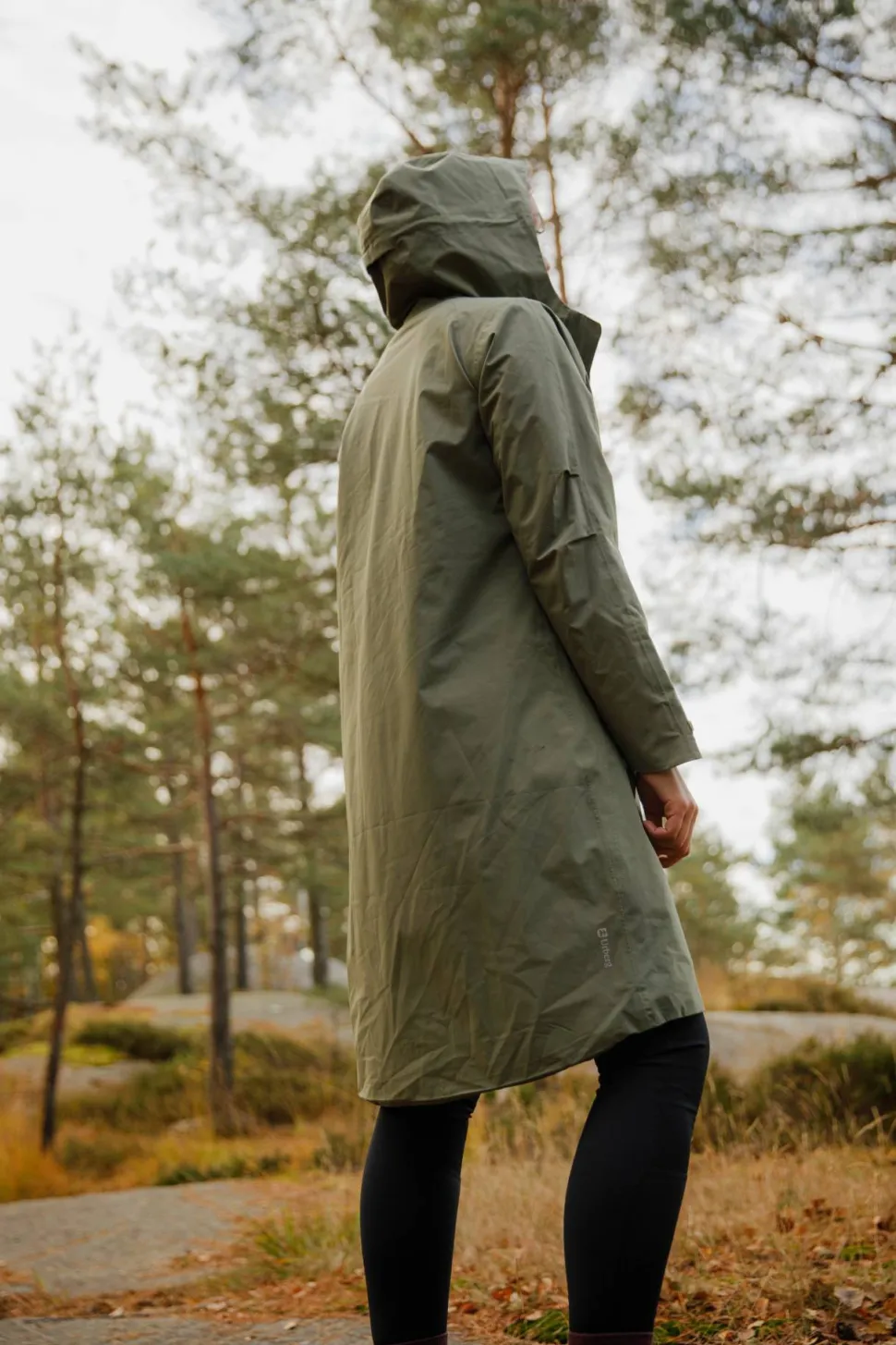 Urberg Women's 2L Rain Coat Deep Lichen Green