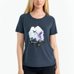 Urberg Women's Printed Tree Tee Midnight Navy