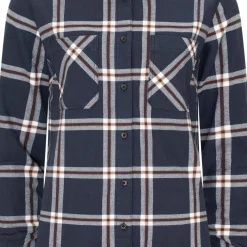 Urberg Women's Two Pocket Flanell Shirt Blue Nights/huckleberry