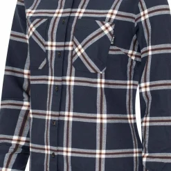 Urberg Women's Two Pocket Flanell Shirt Blue Nights/huckleberry