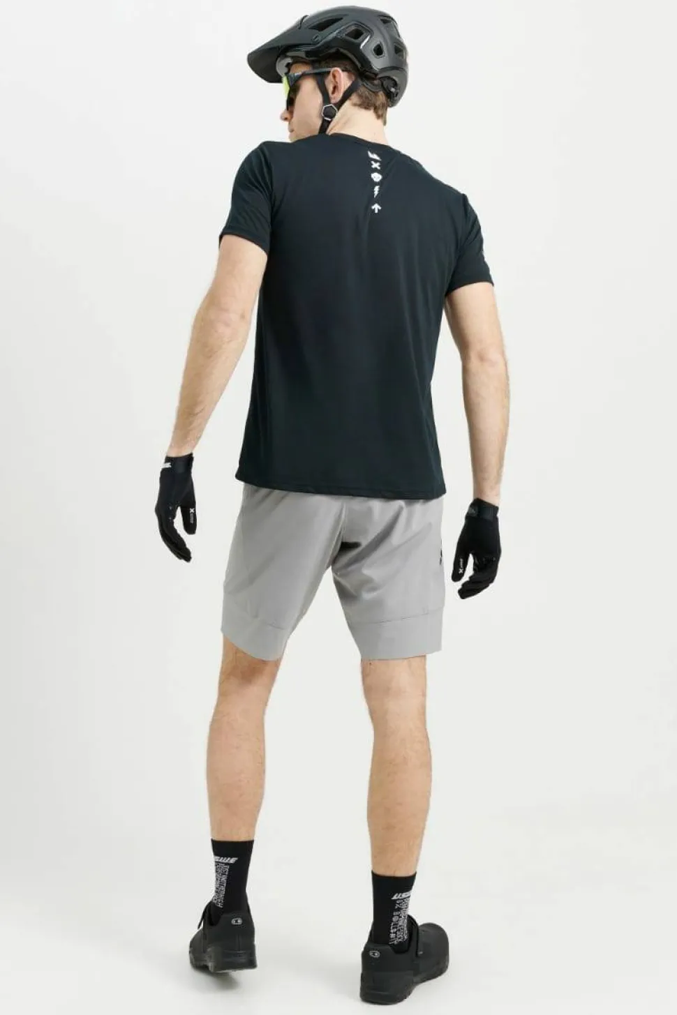USWE Men's Hybrid MTB Bib Shorts Sharkskin
