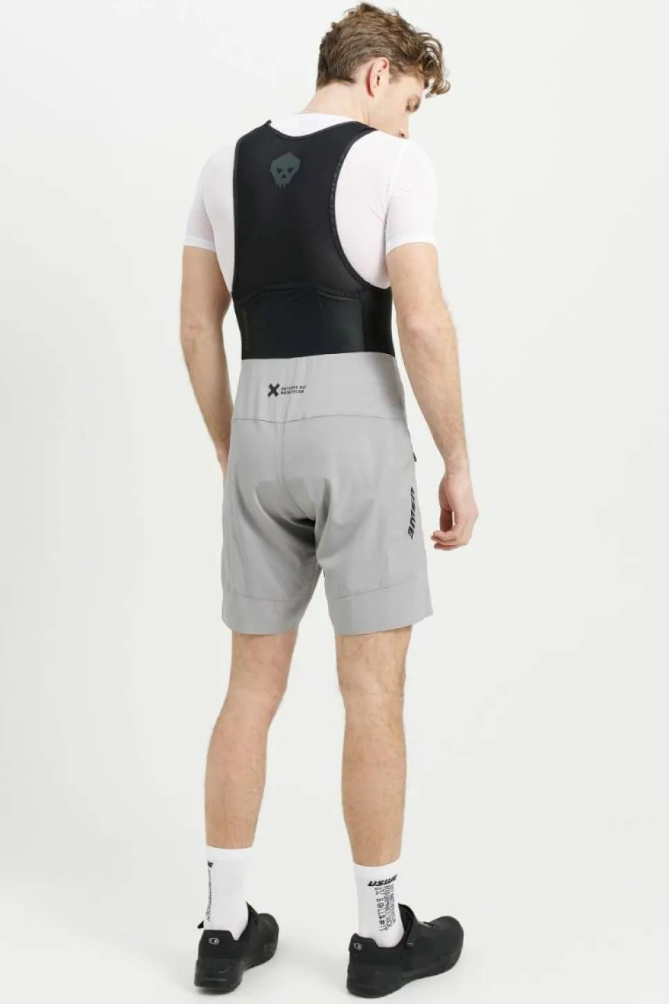 USWE Men's Hybrid MTB Bib Shorts Sharkskin