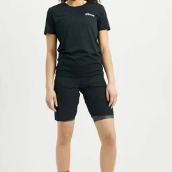 USWE Women's Hybrid MTB Bib Shorts Black