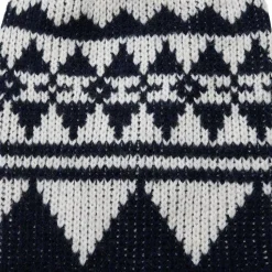 Varg Unisex Bräcke Knitted Balaclava Dark Blue With Off White