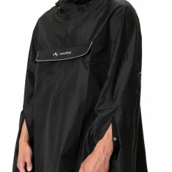 VAUDE Unisex Valdipino Rain Poncho Black