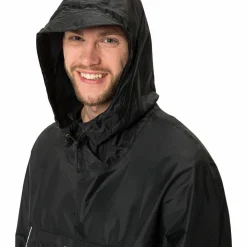 VAUDE Unisex Valdipino Rain Poncho Black