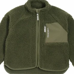 Viking Footwear Kids' Playtime Pile Midlayer Jacket Olive